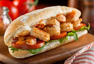 Spicy Shrimp Sandwich