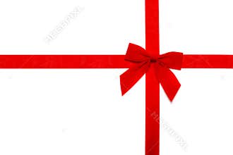 Red ribbon and bow