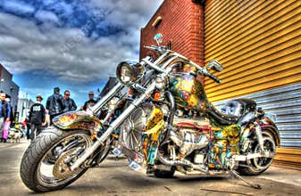 Custom designed American motorbike