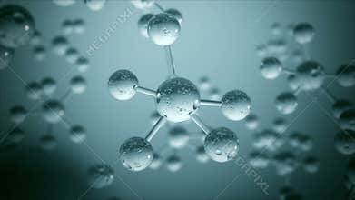 Abstract Molecule Background - Loopable 3D Animation