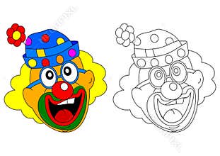 Cheerful clown