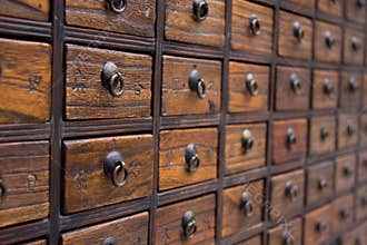 Antique Chinese Medicine Chest