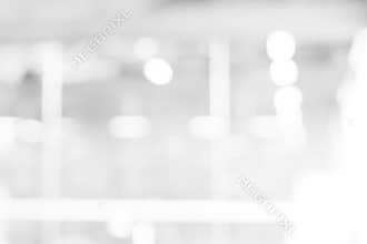 Abstract white and gray bokeh lights background