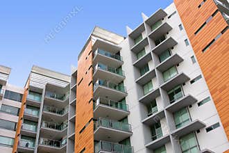 Modern residential apartment building