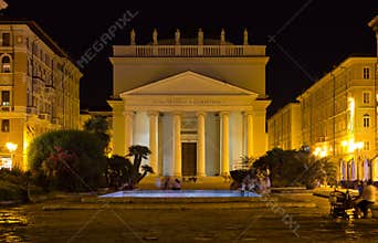 Night View of Piazza Sant Antonio in Trieste