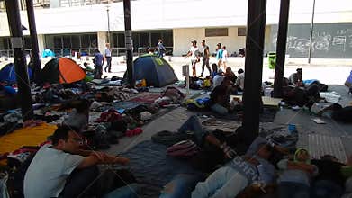 Refugees in Budapest, Keleti Railway Station