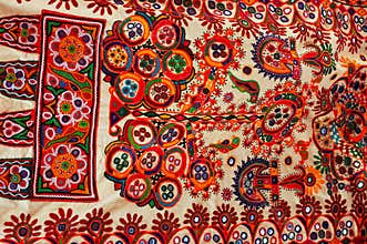 Colourful Traditional cloth.