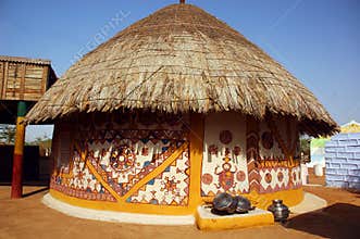 View of a hut.