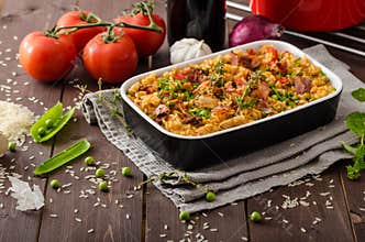 Cajun chicken with rice
