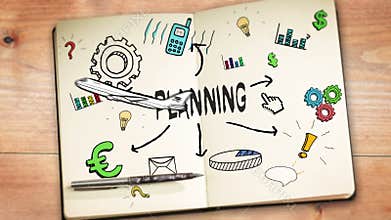 Digital animation of planning concept