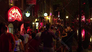 Red Light District in Amsterdam nightlife City of Amsterdam
