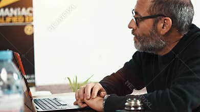 Casual creative Businessman waiting....