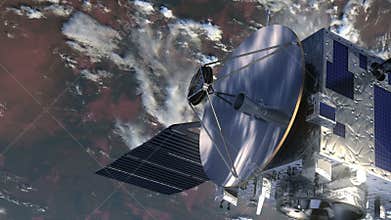 Satellite Deploys Solar Panels