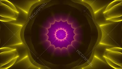 Purple and gold abstract background, loop