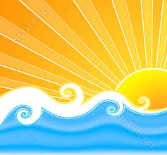 Sunny summer swirls