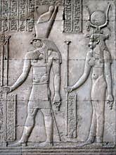 Horus and Hathor, Temple of Kom Ombo, Egypt