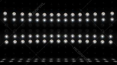 3d light bulb stage vertical scanning 4K LOOP Colorless