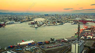 Osaka Bay, in Osaka Japan Industries