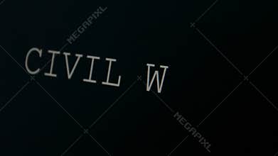 Typing word civil war
