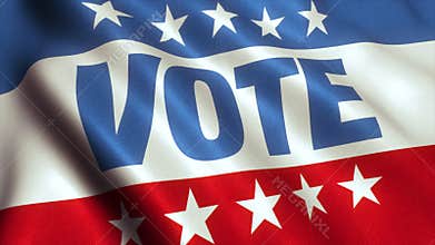 Vote USA Election Banner Video - 4K