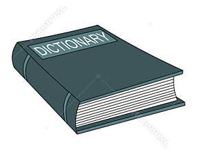 Dictionary clipart vector illustration
