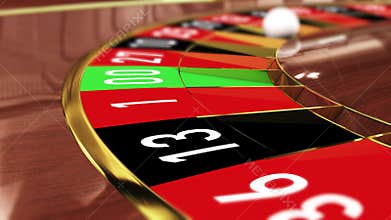 Casino Roulette wheel - Lucky number 29 black twenty-nine black