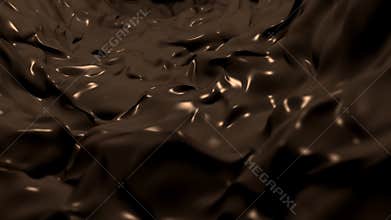 Flowing River of Melted Chocolate Motion Background
