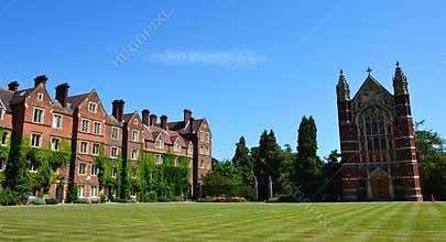 Selwyn college in Cambridge, Great Britain
