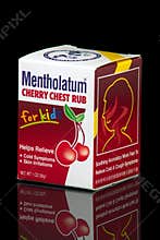 Illustrative Editorial Mentholatum Cherry Chest Rub
