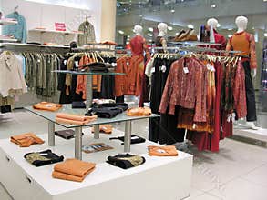 Clothes in shop