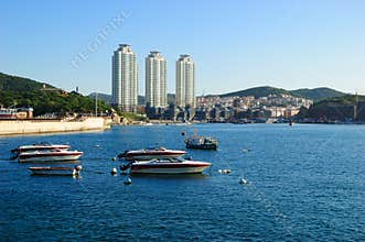 Dalian city seaside