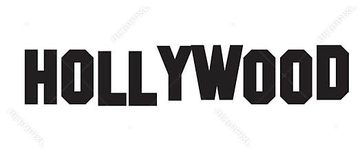 Hollywood Sign logo on a white background