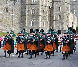 Marching band of the Royal Irish Rangers