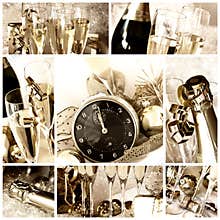 Happy new year collage