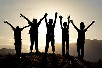 Happy children, the successes of our future and tomorrow