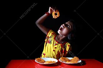 Little girl & Testy Jalebi, a Happy Indian Dessert Story