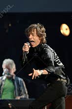 The Rolling Stones , Mick Jagger during the concert