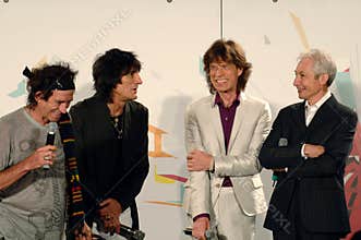 Rolling Stones , Mick Jagger, Ronnie Wood, Charlie Watts, Keith Richards