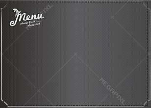 Empty restaurant food menu design on chalkboard