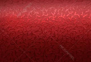 Red Christmas brocade pattern