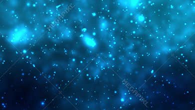 Blue Bokeh Lights Background Animation