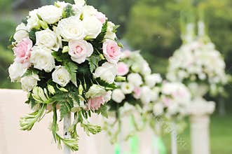 Flower in the wedding reception