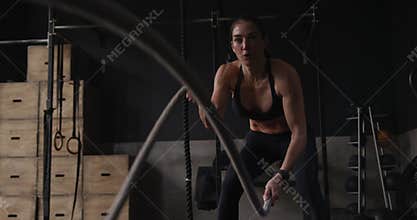 Cross training at a gym