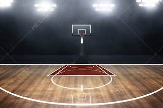 Professional basketball court arena backgrounds
