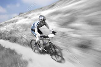Mountain bike racer