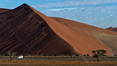 Dune and camper, Namibia