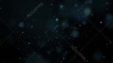 Dust particles and bokeh background