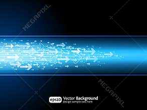 Business arrow site background