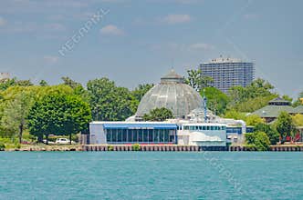 Belle Isle Conservatory In Detroit riverfront park, Michigan, USA