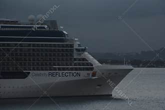 Celebrity Reflection Cruise Ship at Dusk